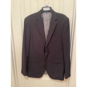 J. Ferrar Mens Modern Fit Pinstripe Blazer 40L Polyester/Rayon‎